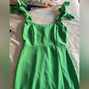 Boutique Elegant Green Sleeveless Dress